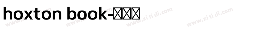 hoxton book字体转换